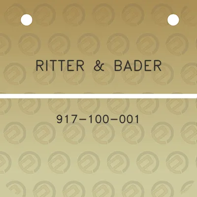 ritter-bader-917-100-001