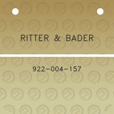 ritter-bader-922-004-157