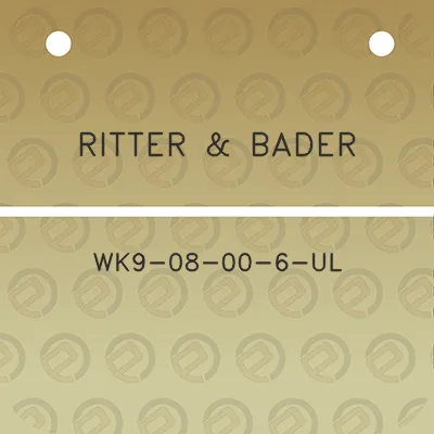 ritter-bader-wk9-08-00-6-ul