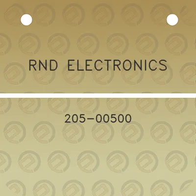 rnd-electronics-205-00500