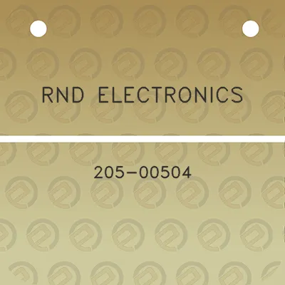 rnd-electronics-205-00504