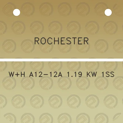 rochester-wh-a12-12a-119-kw-1ss