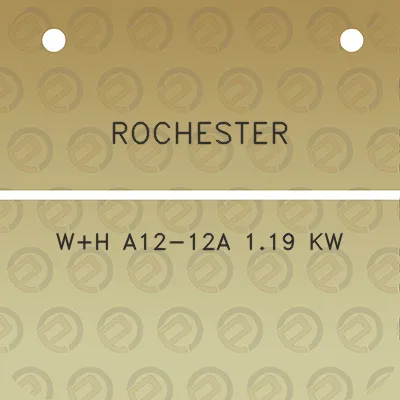 rochester-wh-a12-12a-119-kw