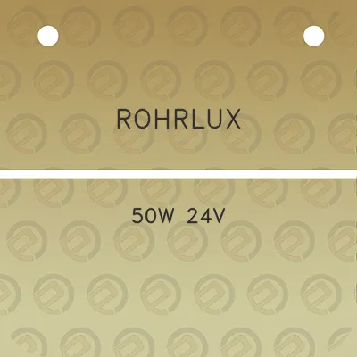 rohrlux-50w-24v