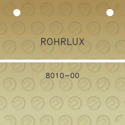 rohrlux-8010-00