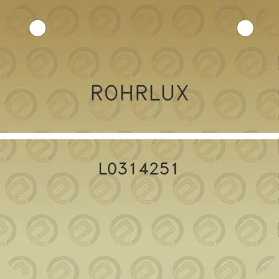 rohrlux-l0314251