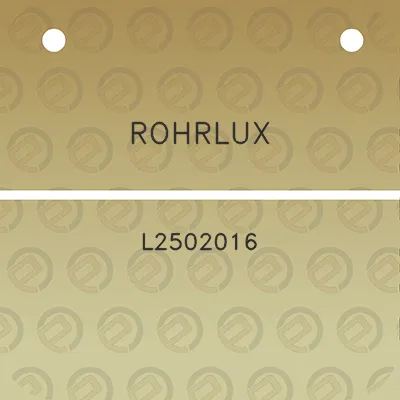 rohrlux-l2502016