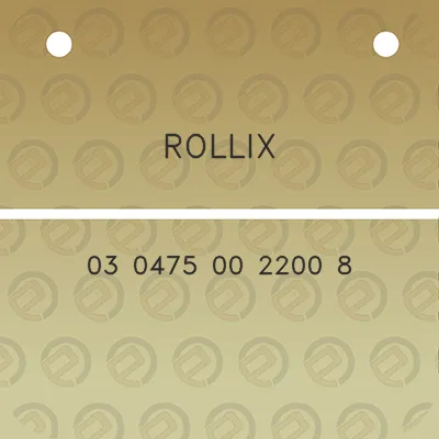 rollix-03-0475-00-2200-8