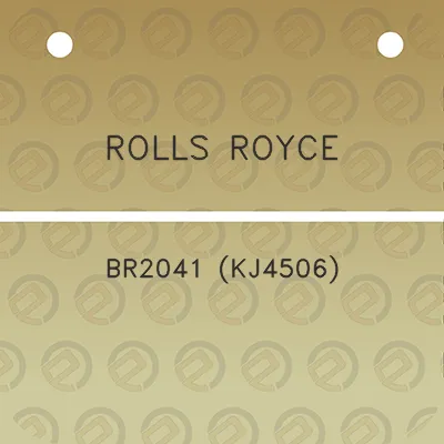 rolls-royce-br2041-kj4506