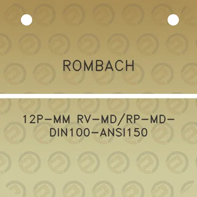 rombach-12p-mm-rv-mdrp-md-din100-ansi150