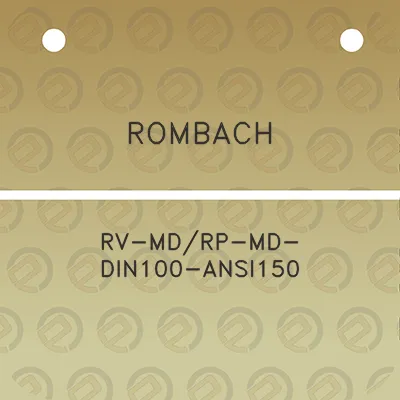 rombach-rv-mdrp-md-din100-ansi150