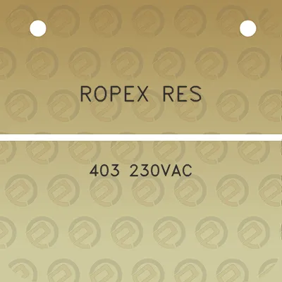 ropex-res-403-230vac