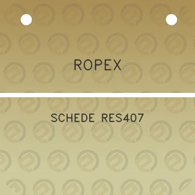 ropex-schede-res407