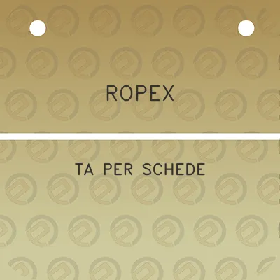 ropex-ta-per-schede