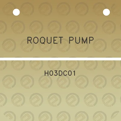 roquet-pump-h03dc01