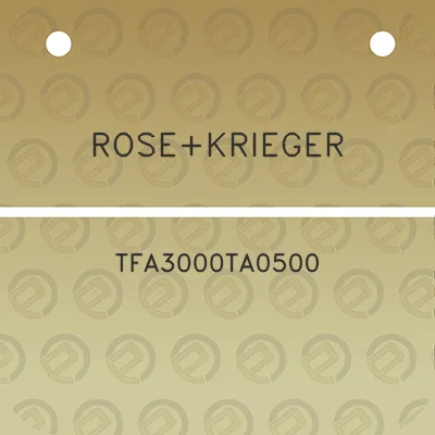 rosekrieger-tfa3000ta0500