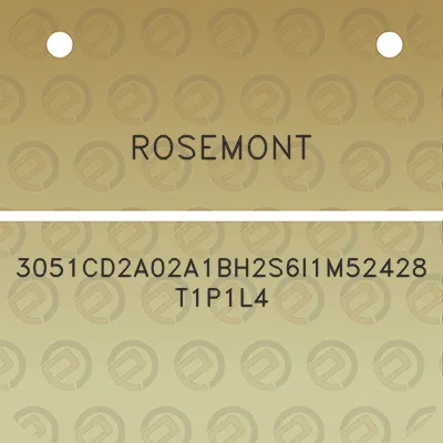 rosemont-3051cd2a02a1bh2s6i1m52428t1p1l4