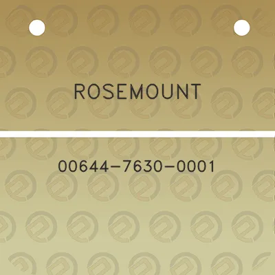 rosemount-00644-7630-0001