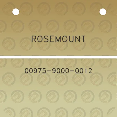 rosemount-00975-9000-0012