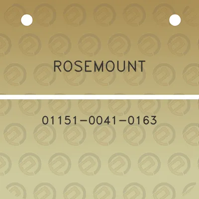 rosemount-01151-0041-0163