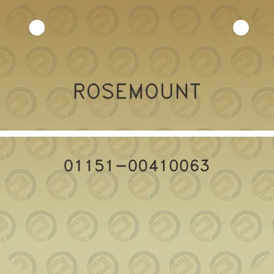 rosemount-01151-00410063