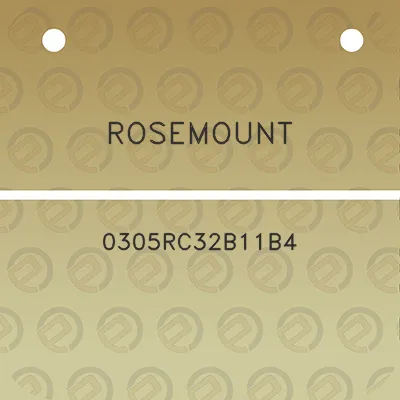 rosemount-0305rc32b11b4