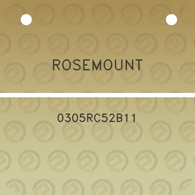 rosemount-0305rc52b11