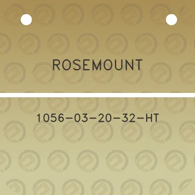 rosemount-1056-03-20-32-ht