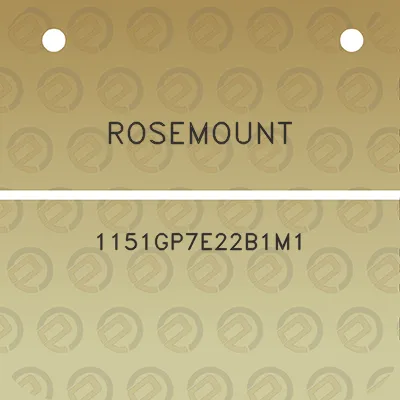 rosemount-1151gp7e22b1m1