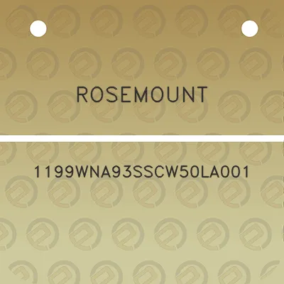 rosemount-1199wna93sscw50la001