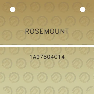 rosemount-1a97804g14