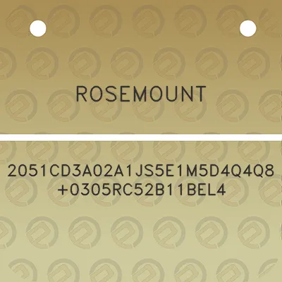 rosemount-2051cd3a02a1js5e1m5d4q4q80305rc52b11bel4