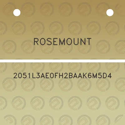 rosemount-2051l3ae0fh2baak6m5d4