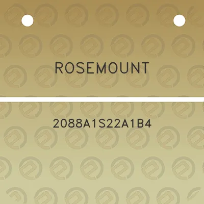 rosemount-2088a1s22a1b4