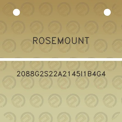 rosemount-2088g2s22a2145i1b4g4