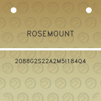 rosemount-2088g2s22a2m5i184q4