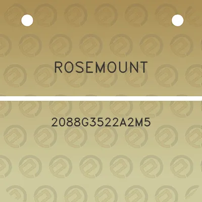 rosemount-2088g3522a2m5