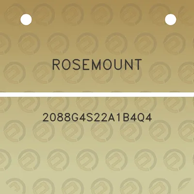 rosemount-2088g4s22a1b4q4