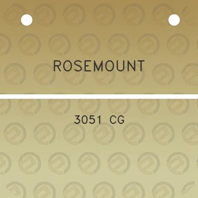 rosemount-3051-cg