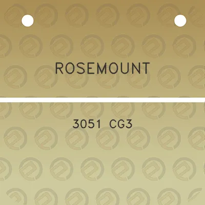 rosemount-3051-cg3