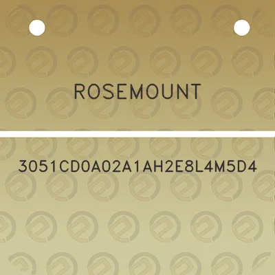 rosemount-3051cd0a02a1ah2e8l4m5d4