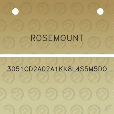 rosemount-3051cd2a02a1kk8l4s5m5do