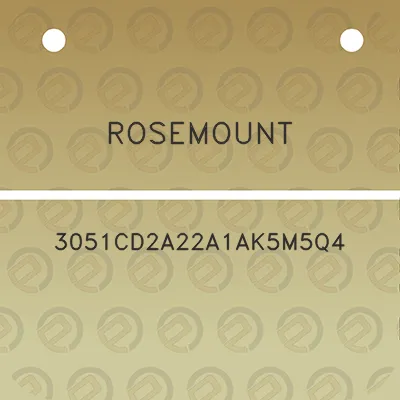 rosemount-3051cd2a22a1ak5m5q4