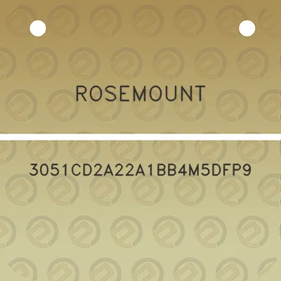 rosemount-3051cd2a22a1bb4m5dfp9