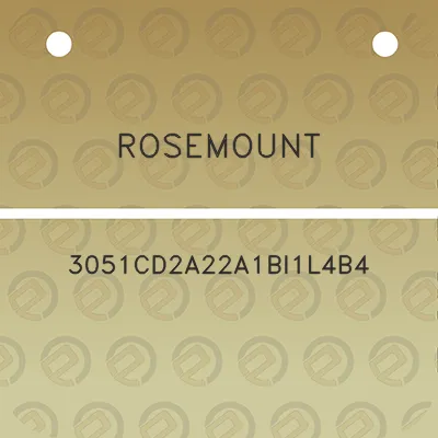 rosemount-3051cd2a22a1bi1l4b4