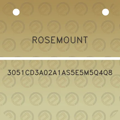 rosemount-3051cd3a02a1as5e5m5q4q8