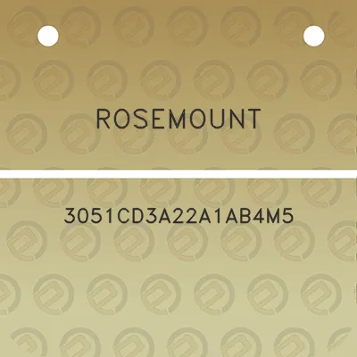 rosemount-3051cd3a22a1ab4m5