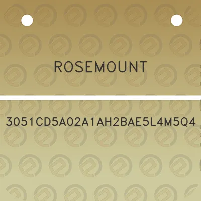 rosemount-3051cd5a02a1ah2bae5l4m5q4