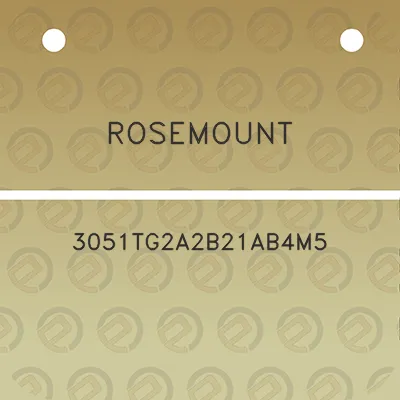 rosemount-3051tg2a2b21ab4m5