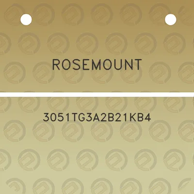 rosemount-3051tg3a2b21kb4